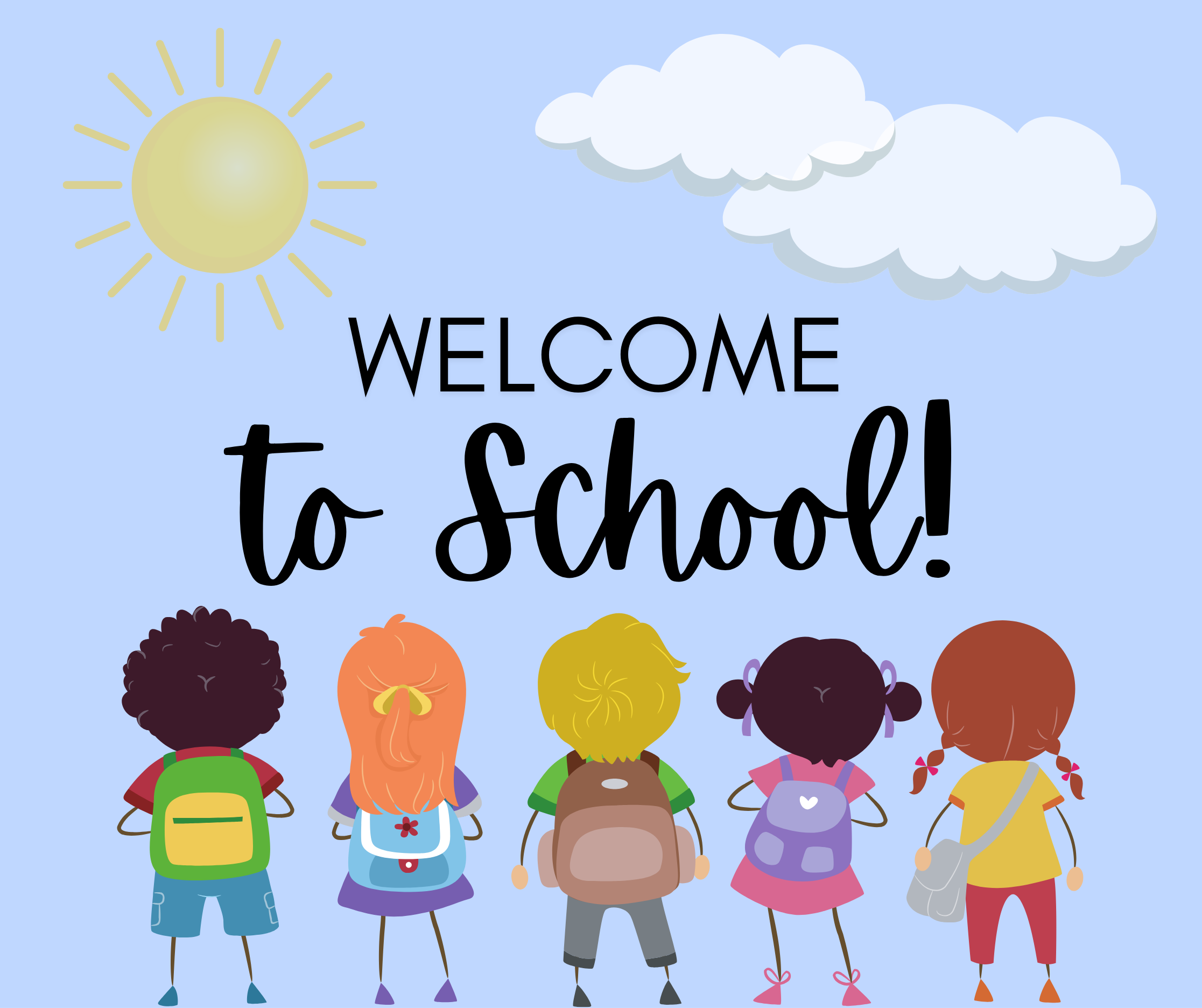 cartoon of small children